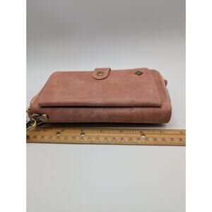 Pola Women's Pink Zip-Around Wallet with Phone Case Holder